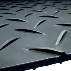 Ground Protection Mats Black 1/2 Inch x 2x8 Ft. Diamond/Diamond