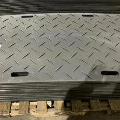 Ground Protection Mats Black 1/2 Inch x 2x8 Ft. Diamond/Diamond