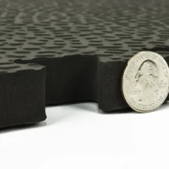 Gym Floor Workout Fitness Tile Pebble 3/4 Inch x 2x2 Ft.