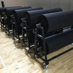 GymPro EcoRoll Carpet EZ-Roll Storage Rack 7,200 SF Capacity