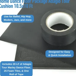 Home Dance Floor Package Adagio Tour Cushion 10.5x10 Ft