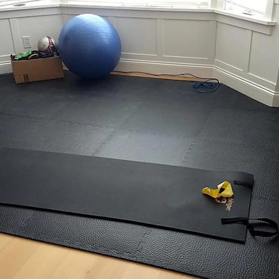 Home Gym Flooring Tile Pebble 3/8 Inch x 2x2 Ft.