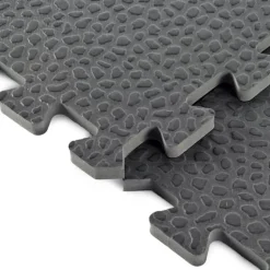 Home Gym Flooring Tile Pebble 3/8 Inch x 2x2 Ft.