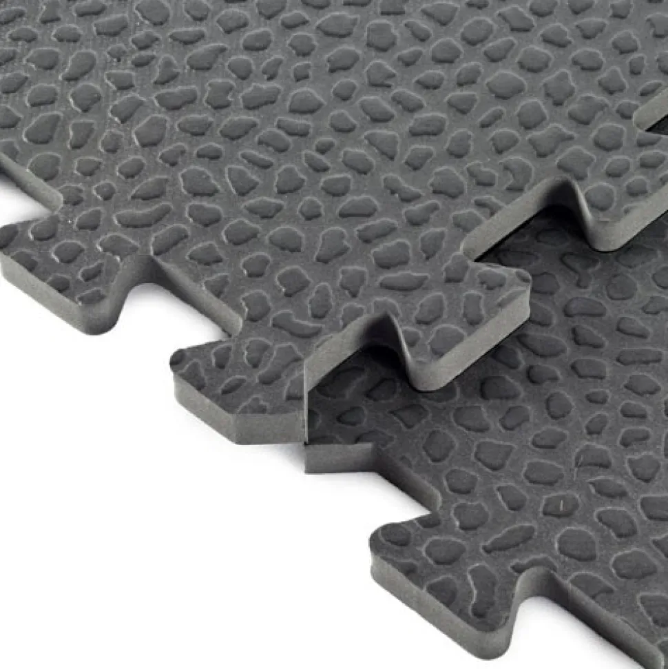 Home Gym Flooring Tile Pebble 3/8 Inch x 2x2 Ft.