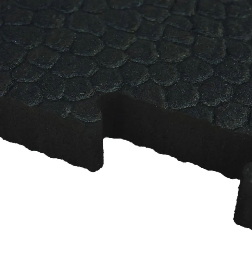 Horse Stall Interlocking 6 Ft. Border Mat Cobblestone 3/4 Inch 2x6 Ft.