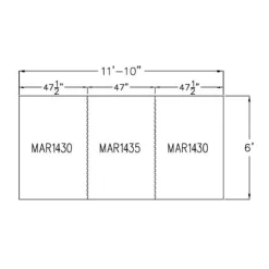 Horse Stall Mats Kit Cobblestone 3/4 Inch x 6x12 Ft.
