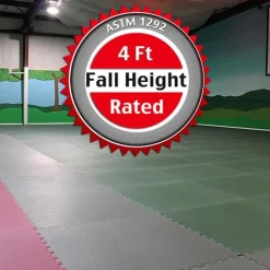 Indoor Playground Flooring Tiles 1-1/2 Inch x 1x1 Meter