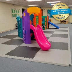 Indoor Playground Flooring Tiles 1-1/2 Inch x 1x1 Meter