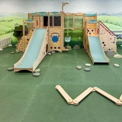 Indoor Playground Flooring Tiles 1-1/2 Inch x 1x1 Meter