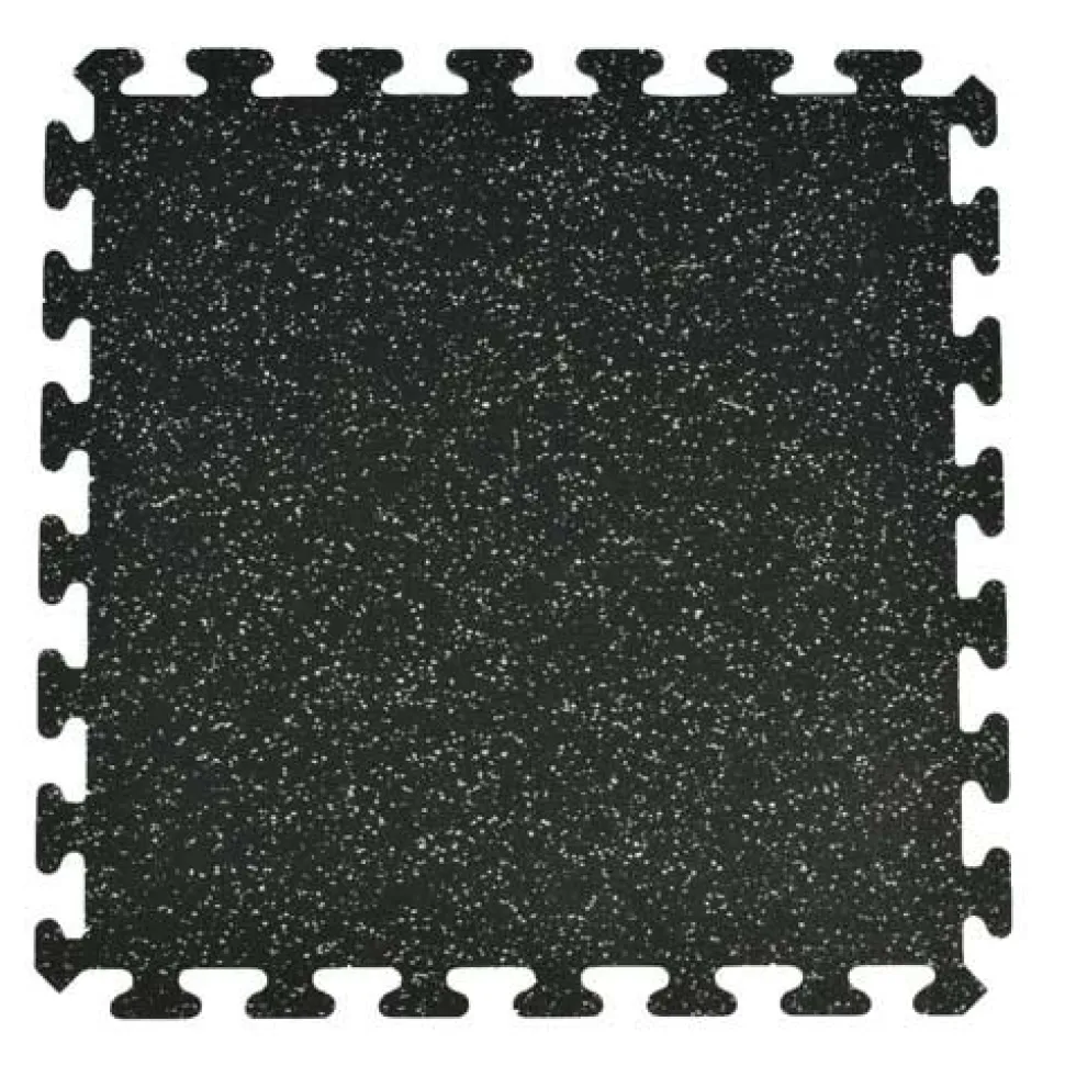Interlocking Rubber Floor Tiles Gmats Light Gray 3/8 Inch x 2x2 Ft.