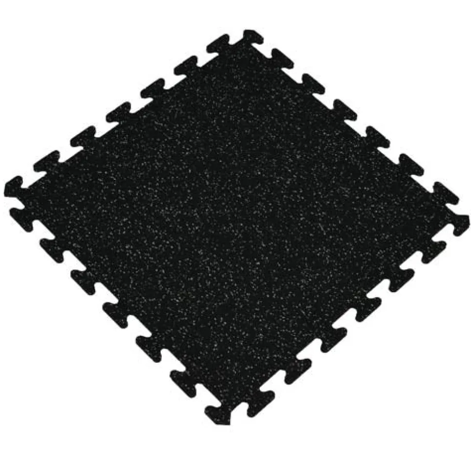 Interlocking Rubber Floor Tiles Gmats Light Gray 3/8 Inch x 2x2 Ft.