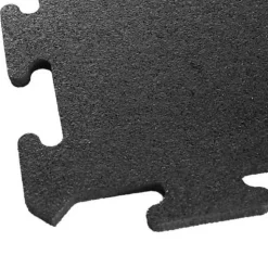 Interlocking Rubber Floor Tile Black 8 mm x 2x2 Ft.