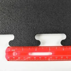 Interlocking Rubber Floor Tile Black 8 mm x 2x2 Ft.