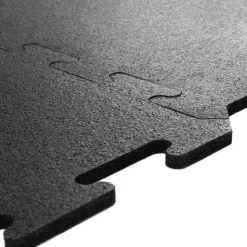 Interlocking Rubber Floor Tile Black 8 mm x 2x2 Ft.