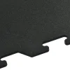 Interlocking Rubber Tile Black 8 mm x 23x23 Inch Eureka