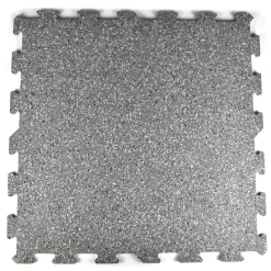 Interlocking Rubber Tile 90% Color 8 mm x 23x23 Inch Eureka
