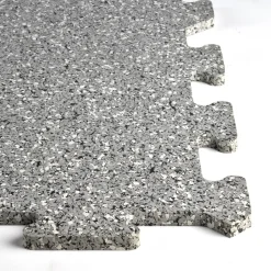 Interlocking Rubber Tile 90% Color 8 mm x 23x23 Inch Eureka