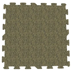 Interlocking Rubber Tile 90% Color 8 mm x 23x23 Inch Eureka