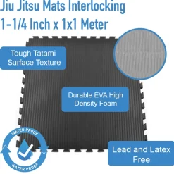Jiu Jitsu Mats Interlocking 1-1/4 Inch x 1x1 Meter