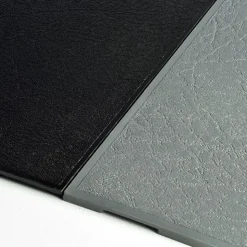 Leather PVC Floor Tile Black or Dark Gray 6 tiles 5 mm x 20x20 Inches