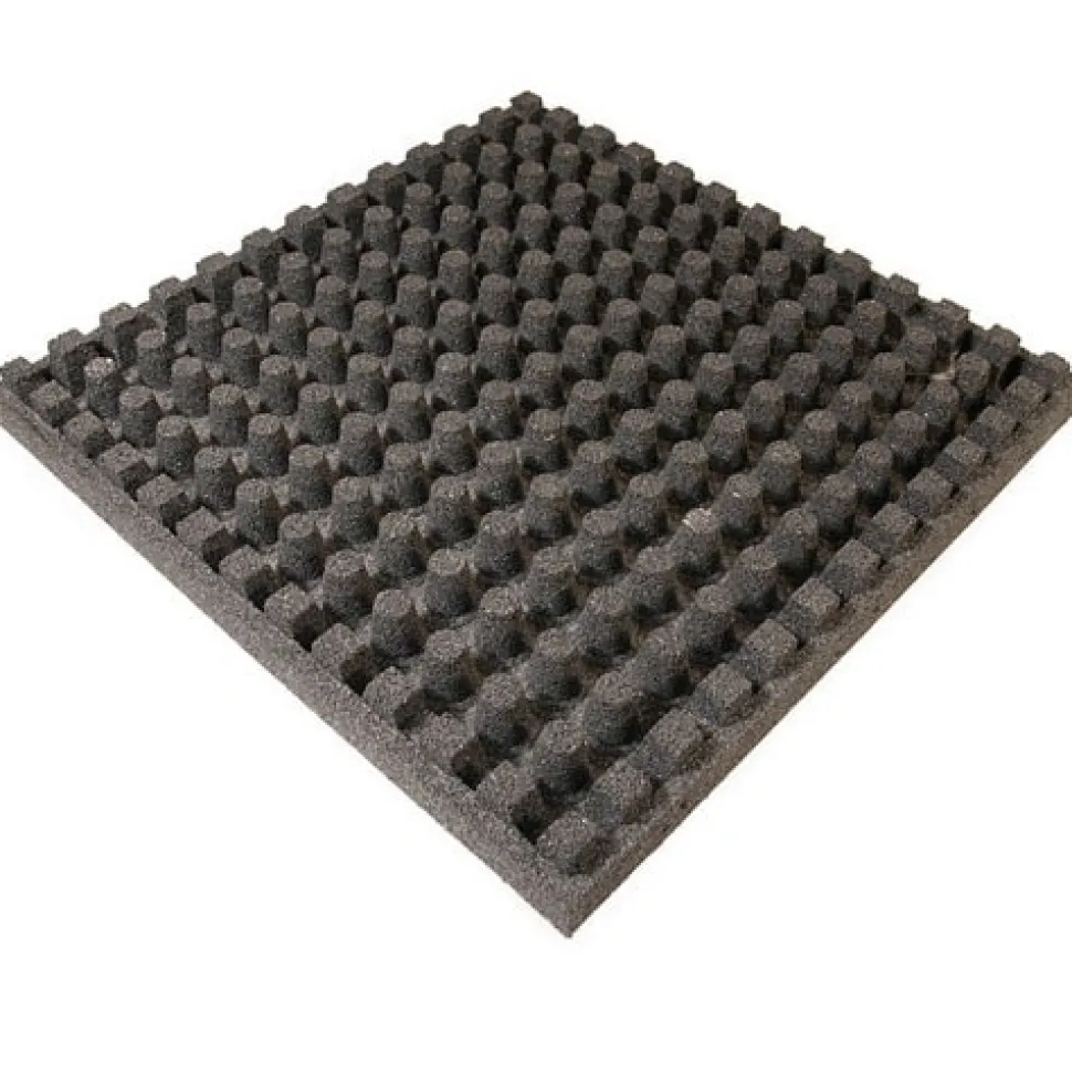 Max Playground Rubber Tile Daybright Midnight 2.5 inch x 2x2 Ft. with Quad Blok