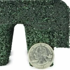 Max Playground Rubber Tile Green 2.5 inch x 2x2 Ft. with Quad Blok