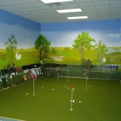 One Putt Artificial Grass Turf Roll 1/4 Inch x 15 Ft. Wide 5 mm Padded Per SF