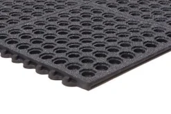 Performa GritTuff Black Interlocking Fatigue Mat 3x3 Feet