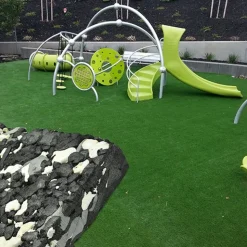 Play Time Playground Green 1-1/4 Inch Turf with 2.25 Inch Pad Per SF