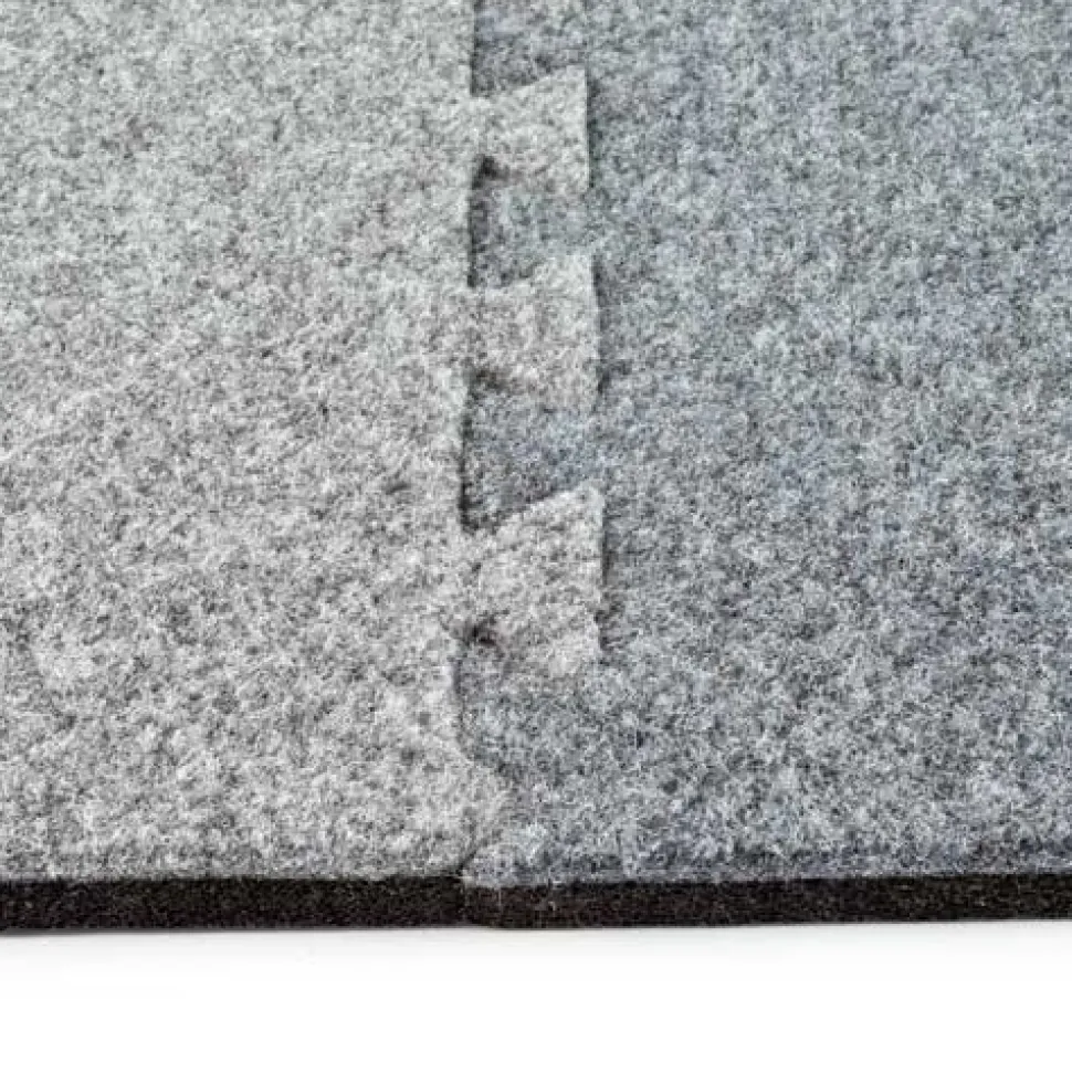 Plush Comfort Carpet Tile 5/8 Inch x 20x30 Ft. Kit Beveled Edges