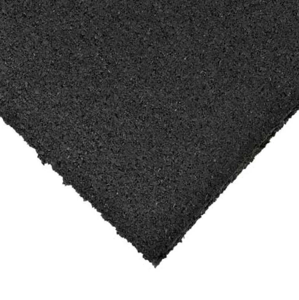 Plyometric Rubber Roll Geneva 3/8 Inch Black Per SF