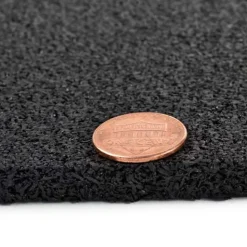 Plyometric Rubber Roll Geneva 3/8 Inch Black Per SF