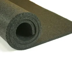 Plyometric Rubber Roll Geneva 3/8 Inch Black Per SF