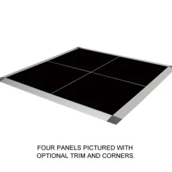 Portable Dance Floor Seamless Solid Color Cam Lock 1/2 Inch x 3x3 Ft.