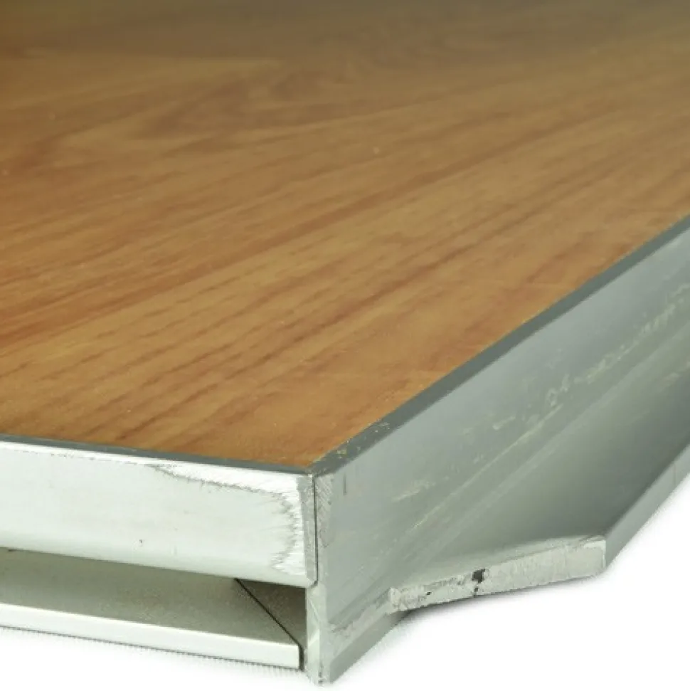 Portable Dance Floor Seamless Wood Grain Cam Lock 1/2 Inch x 3x4 Ft.