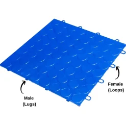 RaceDeck CircleTrac Garage Floor Tiles 1/2 Inch x 1x1 Ft.