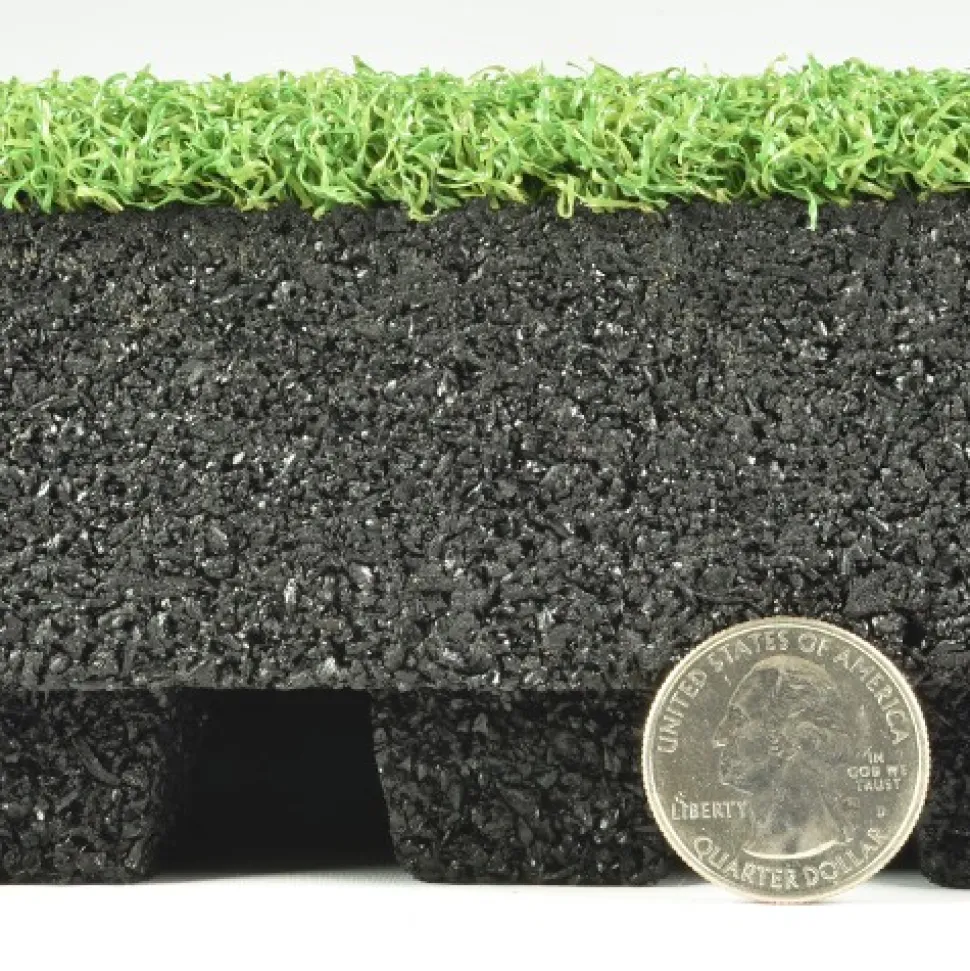 RageTurf dBTile 2.5 Inch x 24x24 Inches with Quad Blok