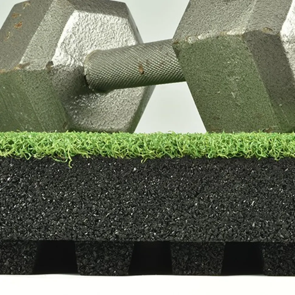 RageTurf dBTile 2.5 Inch x 24x24 Inches with Quad Blok