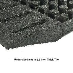 Reducer for dBTile and Max Playground Tile Black 2.5 x 48x8 Inch