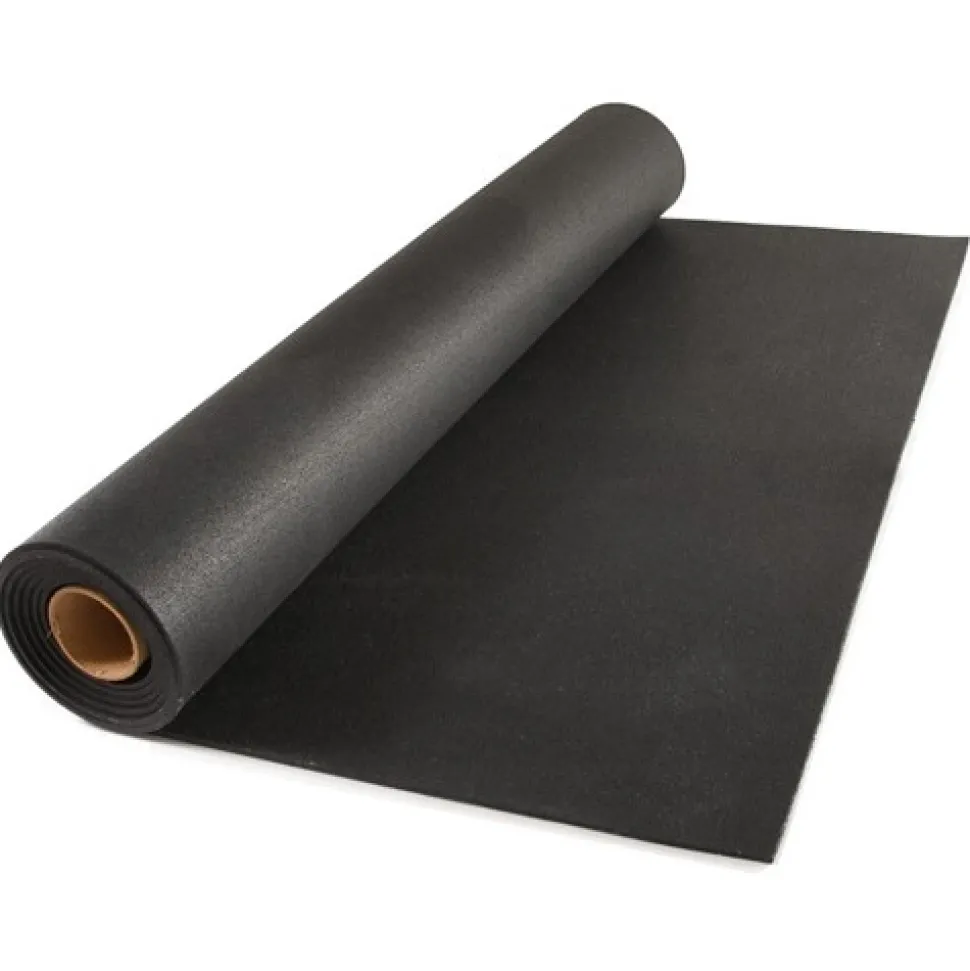 Rolled Rubber Sport West Roll Black 3/8 Inch x 4x25 Ft.