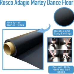 Rosco Adagio Marley Dance Floor 5.25 Ft. x 6 Ft.
