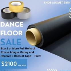 Rosco Adagio Marley Full Roll 5.25 Ft. x 101 Ft.