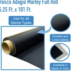 Rosco Adagio Marley Full Roll 5.25 Ft. x 101 Ft.