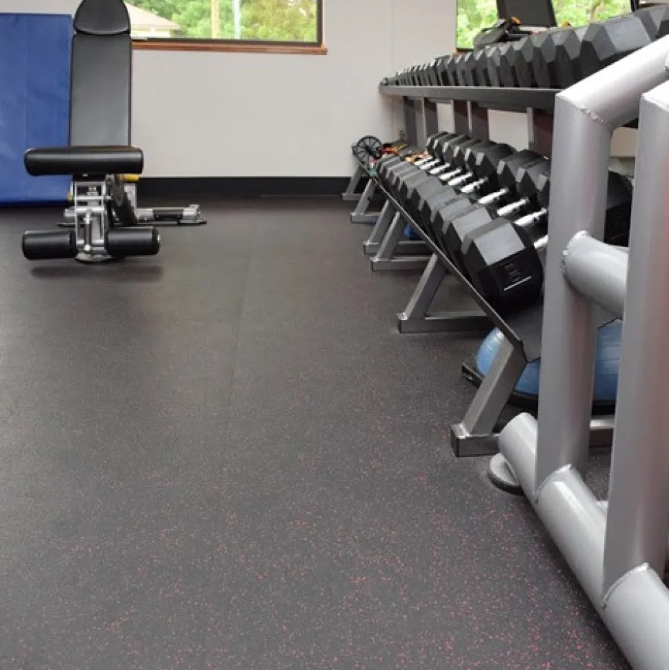 Rubber Flooring Roll Geneva 3/8 Inch 10% Standard Color Per SF