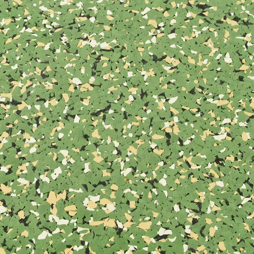 Rubber Flooring Tiles Nuclear 3/8 Inch x 3x3 Ft.