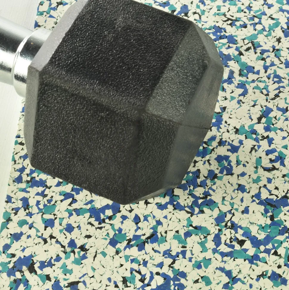 Rubber Flooring Tiles Nuclear 3/8 Inch x 3x3 Ft.