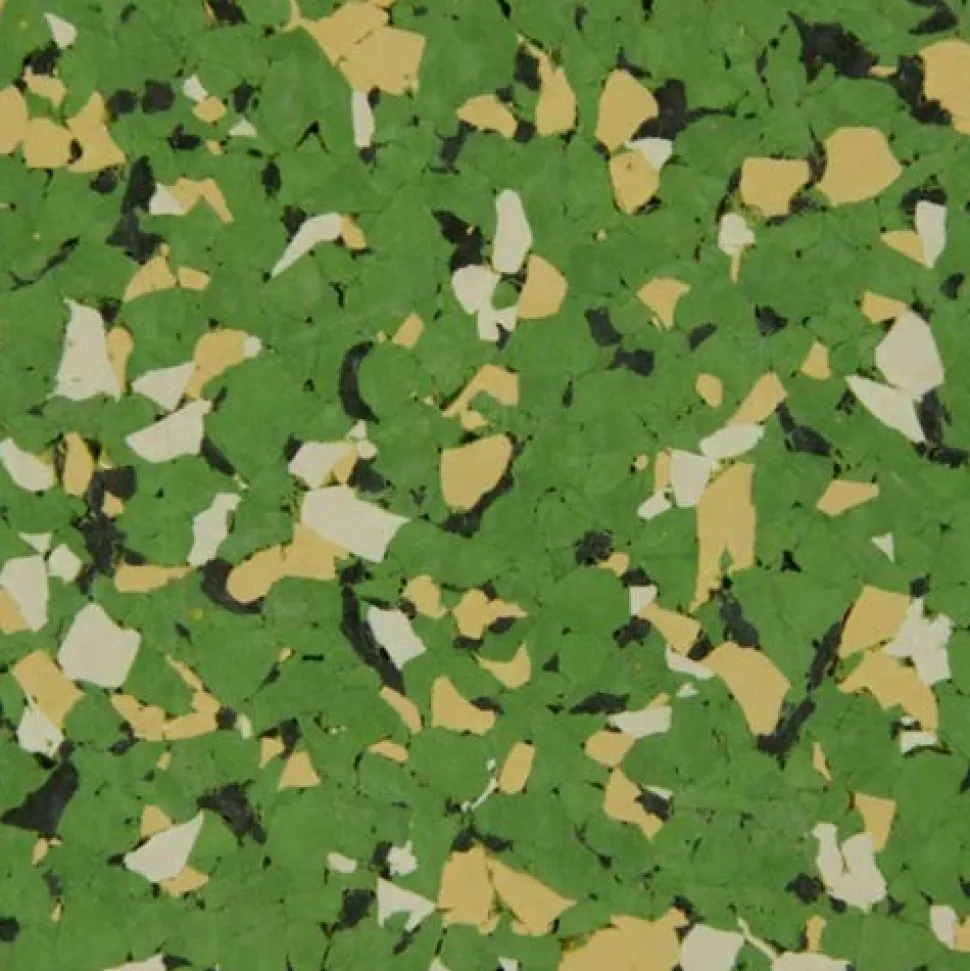 Rubber Flooring Tiles Nuclear 1/4 Inch x 3x3 Ft.
