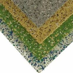 Rubber Flooring Tiles Nuclear 1/4 Inch x 3x3 Ft.
