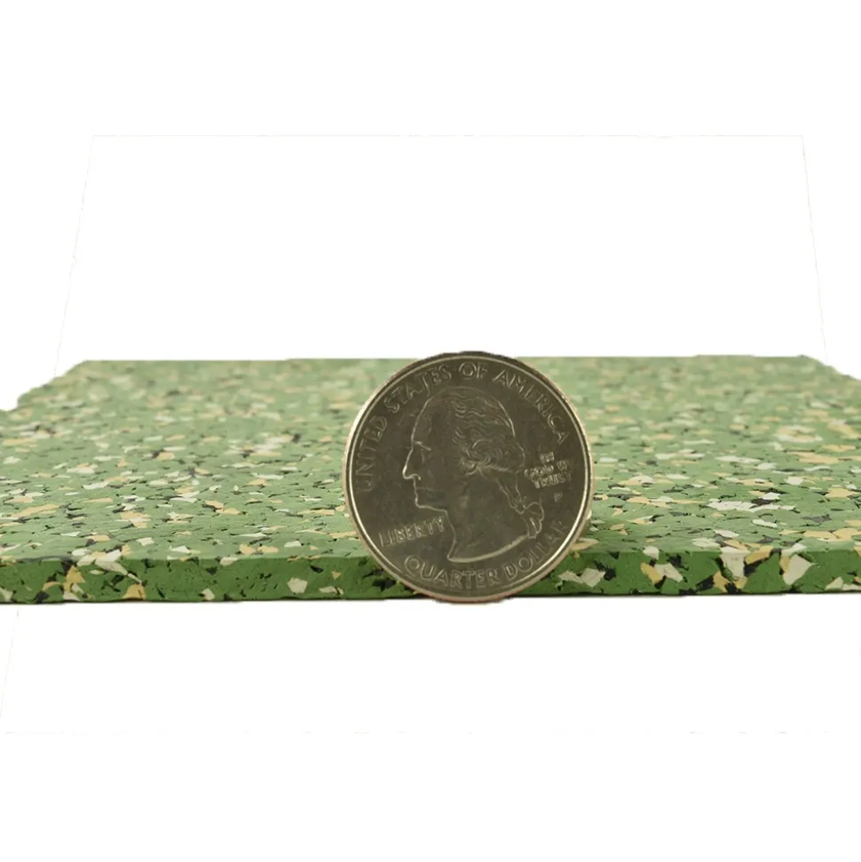 Rubber Flooring Tiles Nuclear 1/4 Inch x 3x3 Ft.