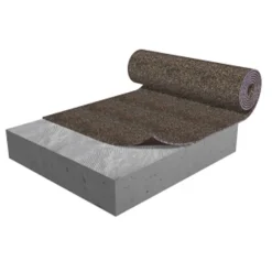 Rubber Floor Underlayment 3 mm x 4x50 Ft. Roll